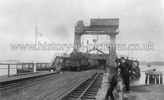 Zeebrugge Train Ferry, Harwich, Essex. c.1920